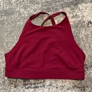 Stori Burgundy Racerback Sports Bra